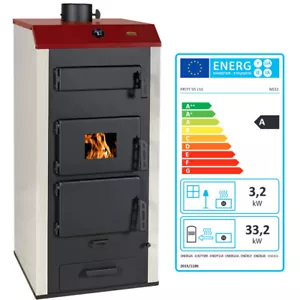 Wasserführender Kaminofen Holzofen Prity NS32 - 26.3+2.6 kw EEK- A - Bild 1 von 6