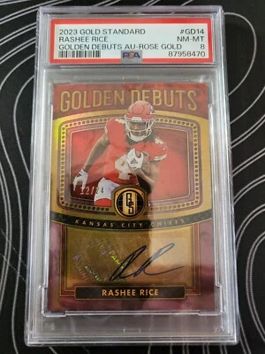 2023 Gold Standard - Rose Gold Auto - Rashee Rice (RC) /24 - Pop 1 No Higher - Image 1 of 2