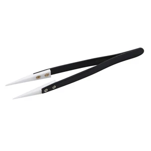 Anti-Static Tweezers ESD Electronic Wire Interchangeable Head Ceramic Repair - Zdjęcie 1 z 10
