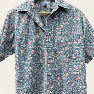 Reyn Spooner Mens Hawaiian Shirt Size Small - Blue Floral - Classic Fit - Picture 1 of 12