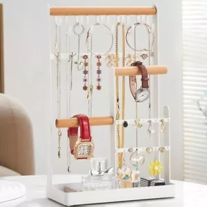 Schmuckständer Halter mehrstufige Halskette hängen, Ring, Ohrring Organizer Tablett - Bild 1 von 8
