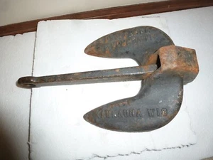 VINTAGE ROLOFF MANUFACTURING CORP N15 NAUTICAL BOAT ANCHOR KAUKAUNA WI. 15# - Picture 1 of 4