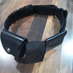 Gall’s Nylon Duty Belt Black Military Tactical Loaded 34-38 Handcuff Pouch +++ - Picture 1 of 5