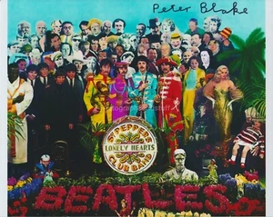 Peter Blake HAND SIGNED 8x10 Photo, Autograph, Sgt Pepper Artist, The Beatles J - Picture 1 of 2
