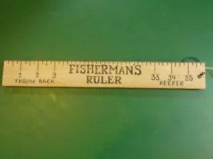Insegna Rustica Righello Pescatore in Legno (CL 80) - Foto 1 di 2