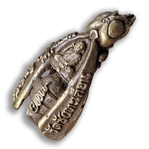 Brass Wasp Insect Bug Hunting Money Powerful Thai Amulet Talismans Wealth Lucky - Picture 1 of 22