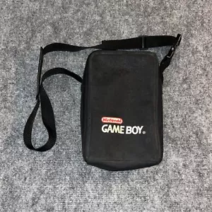 Official Nintendo Original Gameboy DMG Black Vintage Carrying Case Bag w/ Strap - Picture 1 of 2