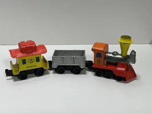 Vintage First Wheels Zugset 3 Diecast Triebwagen Motor Begleitwagen Pritsche 1980 - Bild 1 von 16