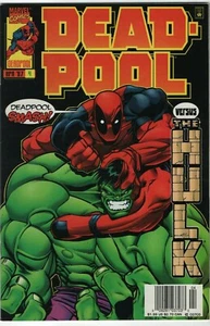 Deadpool #4 Marvel Comics 1997 1° vs Hulk Edicola variante UPC copertina McGuniess - Foto 1 di 2