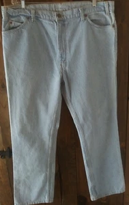 Pantalones de mezclilla Levi’s Two Horse Brand 1987 de colección para hombre 41x29,5 lengüeta de cuero rojo ala de murciélago EE. UU. - Imagen 1 de 12