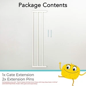 7.25" Toddleroo Extension for Arched Auto-Close Gate | Easy-Step | Gray ๐ - Picture 1 of 6