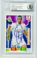 Vinicius Jr. Signed 2018-19 Panini Adrenalyn La Liga #251BIS RC BAS Beckett