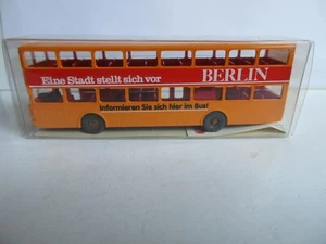 Wiking 1:87 MAN SD 200 Autobús Doble Piso Vida Y Trabajo En Berlín, Sin Usar! - Imagen 1 de 4
