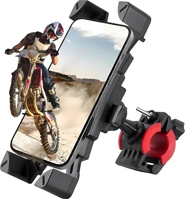 1s Auto Lock Motorcycle Phone Mount 100mph Military Anti-Shake Bike Phone Holder - Image 1 of 4