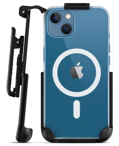 Belt Clip Holster for Apple Clear Case with Magsafe - iPhone 13 - Picture 1 of 8