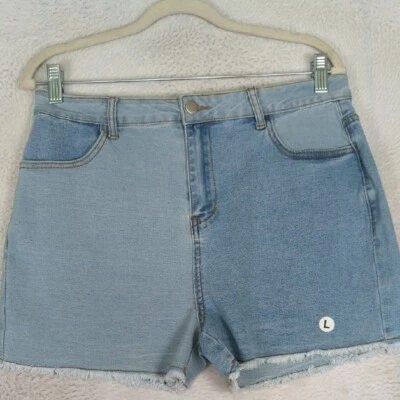 Blue Blush Junior's Multicolored Raw Hem Shorts Size L - Image 1 of 4