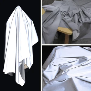 50*140CM High Visibility Safety Fabric Cold Bright Reflective Clothing Material - Picture 1 of 4