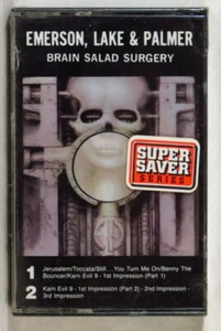 EMERSON, LAKE & PALMER - Brain Salad Surgery 1980s US reissue cassette SEALED  - Picture 1 of 2