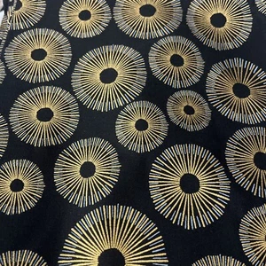 Studio K für Robert Kaufman Stoff Sparkle 15754 schwarz gold silber Meterware - Bild 1 von 3
