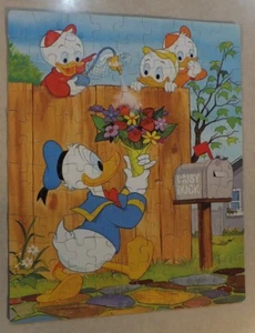 VINTAGE 1983 DISNEY HUEY DEWEY & LOUIE 100 PC PUZZLE COMPLETE IN ORIGINAL BOX - Picture 1 of 11