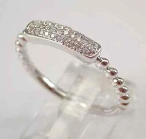 1Ct Lab Created Diamond Round Stackable Wedding Band Ring 14K White Gold Plated - Picture 1 of 2