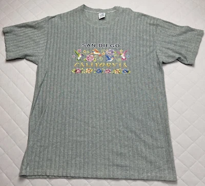 Vintage San Diego California Shirt 2XL Crewneck Herringbone Single Stitch - Image 1 of 4