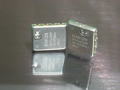 2 Rakon TCXO 6-Pad 10 MHz Crystal Oscillator w/ Frequency Trimmer # VTX0225AR - Image 1 of 4