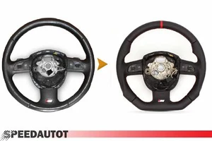 Submerge Tuning S-LINE Flattened Multifunction Steering Wheel Leather Audi Q7 - Picture 1 of 5