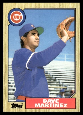 1987 Topps Traded Дэйв Мартинес No73T Chicago Cubs MLB бейсбол - Изображение 1 из 2