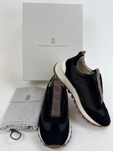 BRUNELLO CUCINELLI Lace-Less Sneaker in Black Size EU35 US5 - Picture 1 of 9