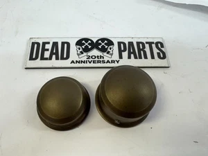 Harley brass 43000050 Softail Dyna rear axle caps covers - Bild 1 von 4