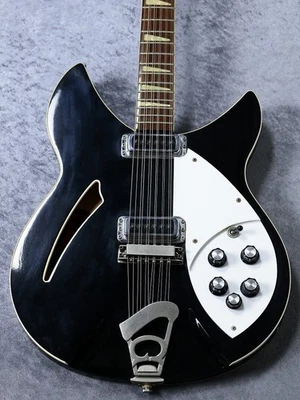 Guitarra Eléctrica [Greco] RG-120 Negra 1994 Cuerpo Semi Hueco 12 Cuerdas Hecha en JPN Foto 1 de 4