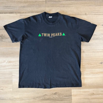 Camisa De Colección 1990 Twin Peaks TV Show Negra Puntada Única Talla XL Retro Gothcore Foto 1 de 4