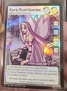 NEOPETS FYORA, TOWER GUARDIAN FOIL 153 THE DARKEST FAERIE SET #153 MINT VINTAGE - Imagen 1 de 3