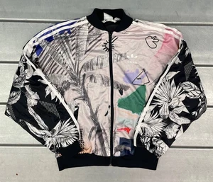 Adidas X Farm Rio Passinho Chaqueta de Pista para Mujer XS Floral Graffiti Arte Cremallera - Imagen 1 de 11