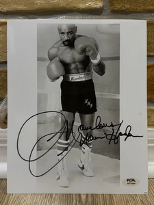 MARAVILLOSA FOTO DE CAJA 8x10 firmada por marvin hagler indiscutible mw champ psa 8 - Imagen 1 de 1