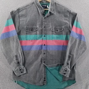 Camisa De Colección Wrangler Brushpopper XXL 18 36 Rayas Desteñidas Western Rodeo Vaquero - Imagen 1 de 21