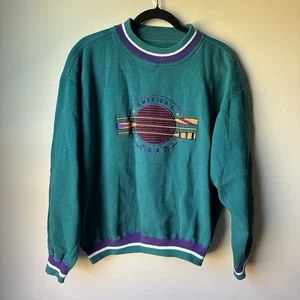 Vintage Gear For Sports Crewneck Pullover Sweatshirt Size Medium Americas Crew - Picture 1 of 6