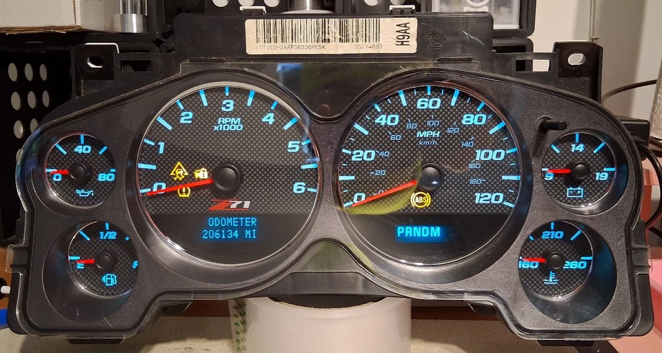 ✅ Cuadro de instrumentos velocímetro Silverado Sierra 09-13 Z71 206134 millas Foto 1 de 4