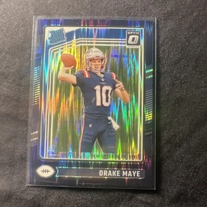 2024 Panini Donruss Optic Drake Maye #229 Viola Shock Rated Rookie - Foto 1 di 2