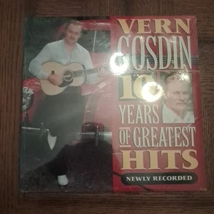 Vern Gosdin - 10 Years Of Greatest Hits Newly Recorded 1990 Vinyl LP - Sealed!!! - Picture 1 of 2