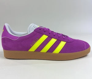 adidas Originals Gazelle Womens 9.5 Purple Burst Solar Yellow Shoes JI1373 - Picture 1 of 10