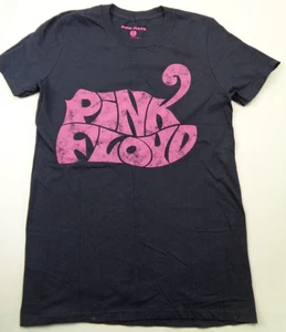 Pink Floyd T-Shirt Small Black Swirl Cat Tail Logo Rock Band Official New - Imagen 1 de 7