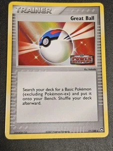 Pokemon Juego de Cartas Coleccionables Great Ball 77/108 Holograma Inverso EX Power Keepers Nintendo 07 LP - Imagen 1 de 3
