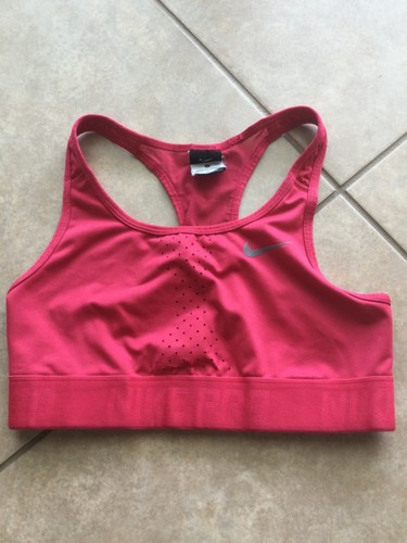 Reggiseno sportivo Nike Dri Fit donna medio racerback atletico rosso