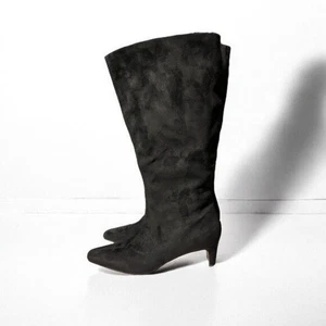 🌻NEW w/tags Splendid June Black Suede Tall Boot Women's Size 6 - Picture 1 of 11