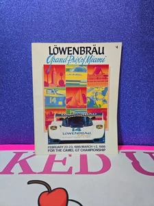 Lowenbrau Grand Prix Of Miami Feb 22-23 1986 Camel Championship Vintage Program - Picture 1 of 7