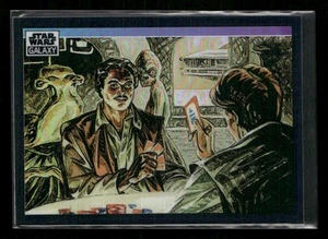 2022 Topps Chrome Star Wars Galaxy #25 A Card Game of Chance Refractor - Imagen 1 de 2