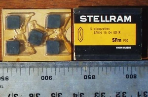 STELLRAM Carbide Tips inserts - SPKN 15 04 ED R SFm P30, 5pc - Picture 1 of 1