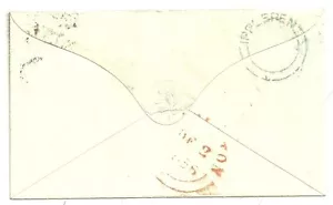 1856 FINE BLUE/GREEN UDC IPPLEPEN ON NEWTON ABBOT =567= COVER TO ASHBURTON DEVON - Picture 1 of 2